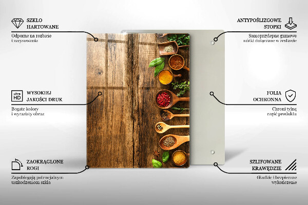 Glas Ceranfeldabdeckung Spritzschutz Holzbretter und Blätter