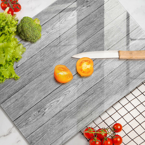 Glas Ceranfeldabdeckung Spritzschutz Alte Holzbretter