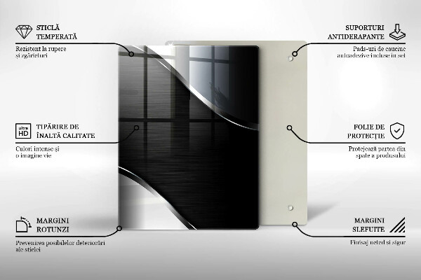 Glas Ceranfeldabdeckung Spritzschutz Alte Holzbretter