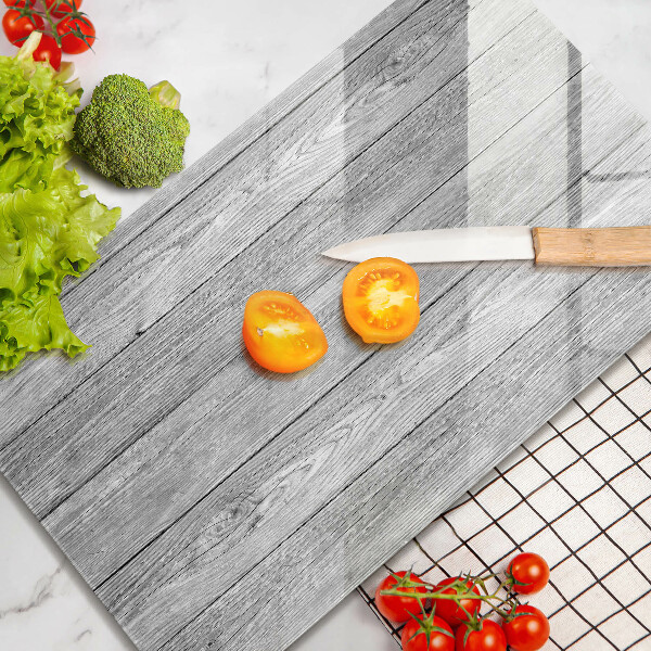 Glas Ceranfeldabdeckung Spritzschutz Alte Holzbretter