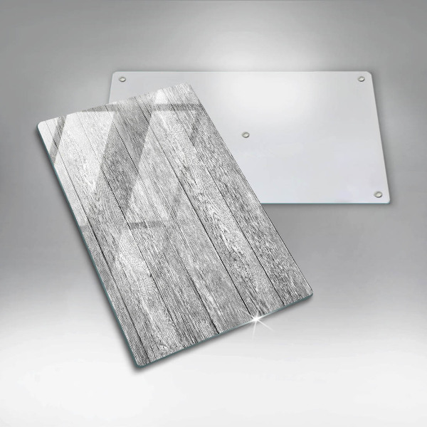 Glas Ceranfeldabdeckung Spritzschutz Alte Holzbretter