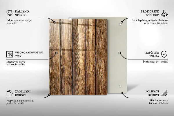 Glas Ceranfeldabdeckung Spritzschutz Blumen auf den Brettern