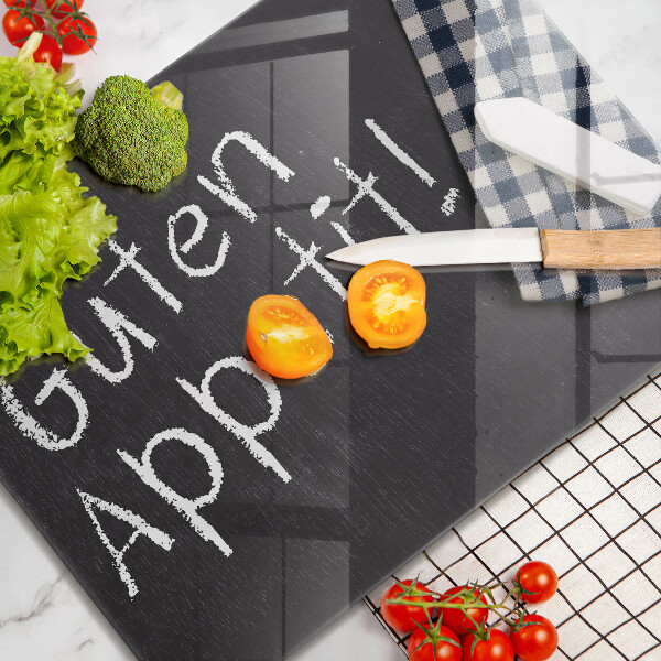 Glas Herdabdeckplatte Guten Appetit!