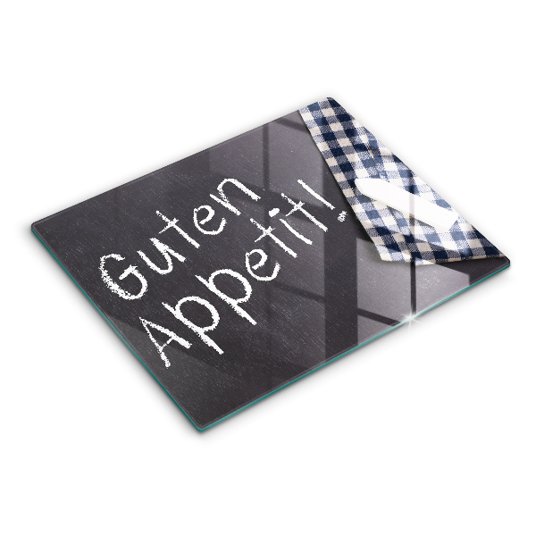 Glas Herdabdeckplatte Guten Appetit!