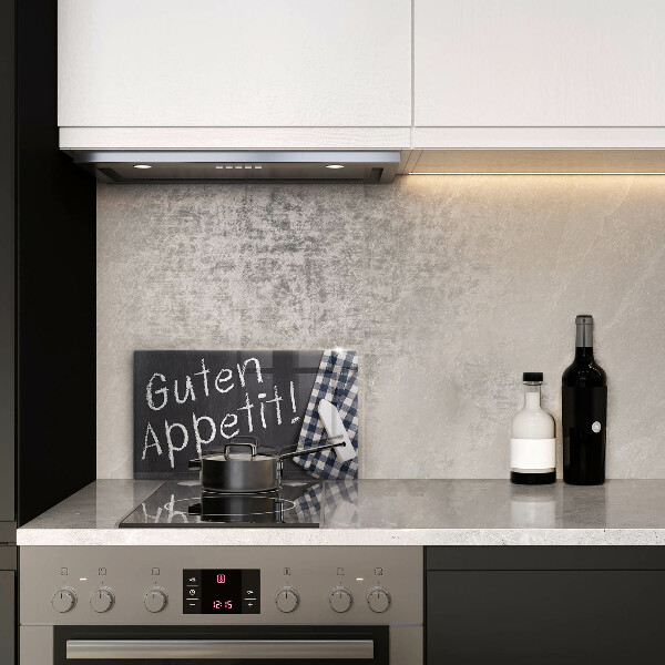 Glas Herdabdeckplatte Guten Appetit!