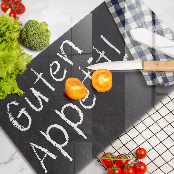 Glas Herdabdeckplatte Guten Appetit!