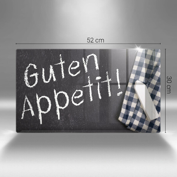 Glas Herdabdeckplatte Guten Appetit!
