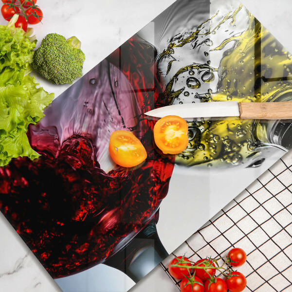 Glas Herdabdeckplatte Gläser Wein