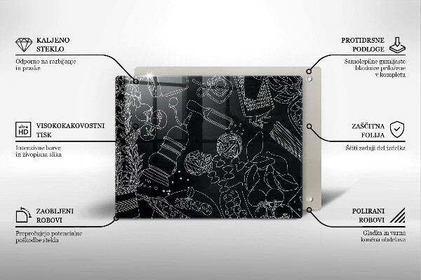 Glas Herdabdeckplatte Küchenzubehör