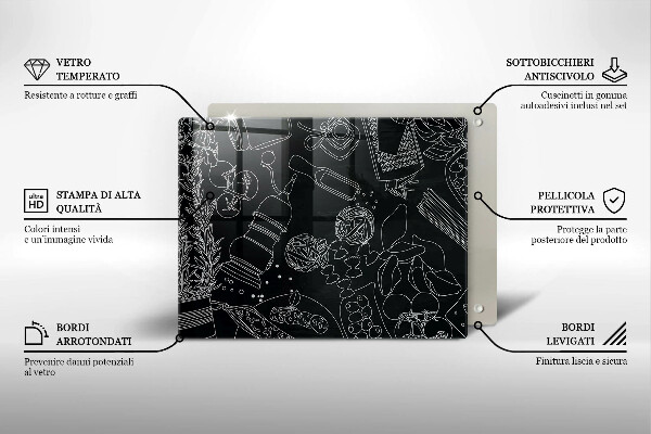 Glas Herdabdeckplatte Küchenzubehör