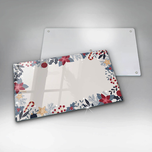 Glas Herdabdeckplatte Weihnachtsdekorationen