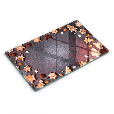 Glas Herdabdeckplatte Lebkuchenweihnachten