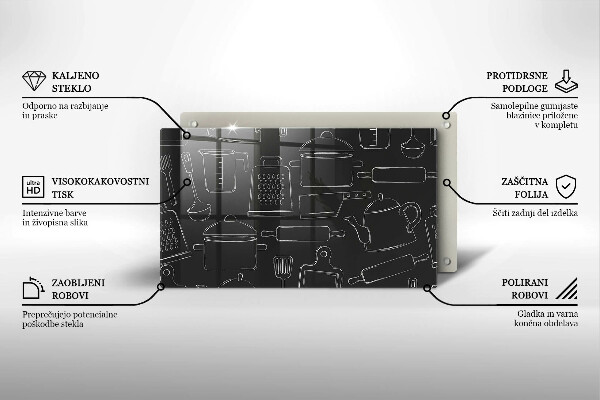 Glas Herdabdeckplatte Cartoon-Küchenzubehör