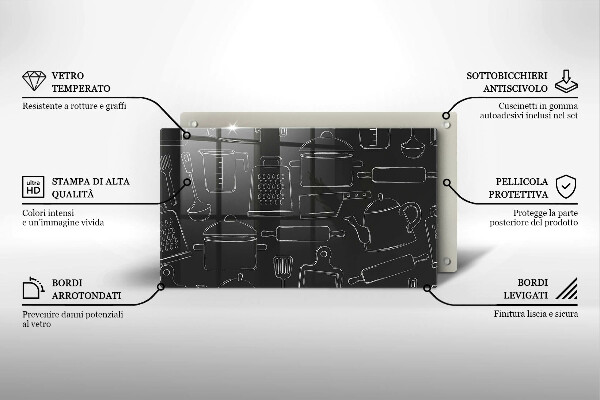 Glas Herdabdeckplatte Cartoon-Küchenzubehör