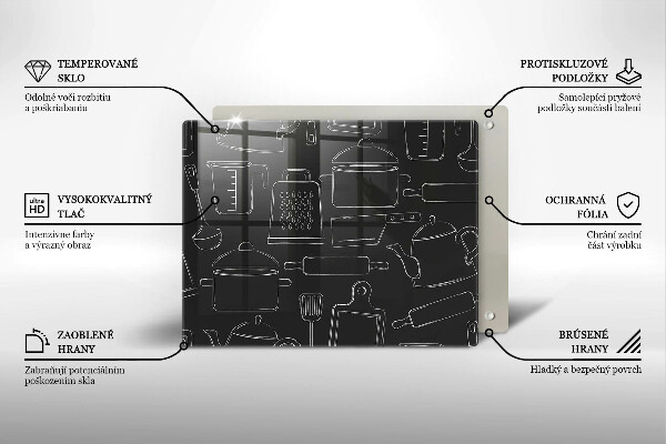Glas Herdabdeckplatte Cartoon-Küchenzubehör