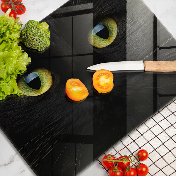 Glas Herdabdeckplatte Tierische Katzenaugen