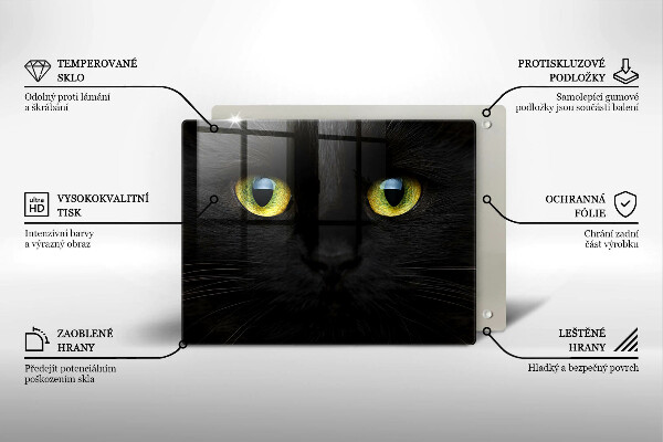 Glas Herdabdeckplatte Tierische Katzenaugen