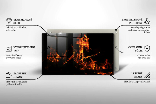 Glas Herdabdeckplatte Zünde eine lebendige Flamme an