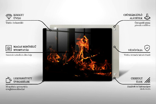 Glas Herdabdeckplatte Zünde eine lebendige Flamme an