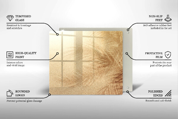 Glas Ceranfeldabdeckung Strandsandurlaub