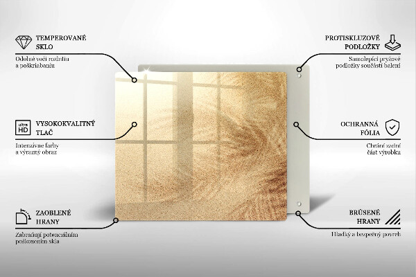 Glas Ceranfeldabdeckung Strandsandurlaub