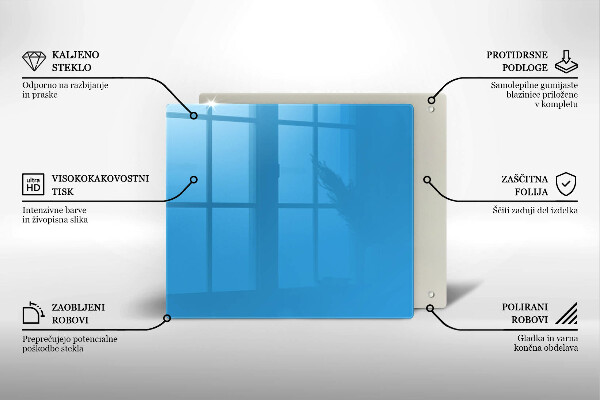 Glas Ceranfeldabdeckung Blaue Farbe