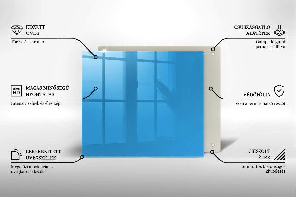 Glas Ceranfeldabdeckung Blaue Farbe