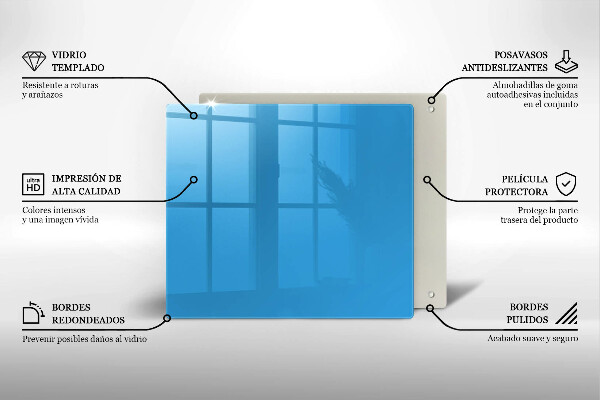 Glas Ceranfeldabdeckung Blaue Farbe