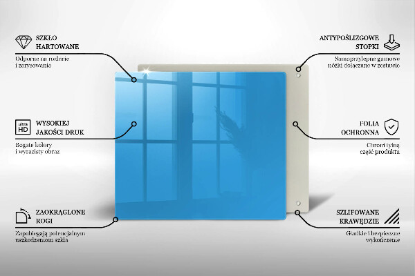 Glas Ceranfeldabdeckung Blaue Farbe