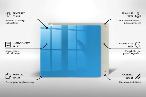 Glas Ceranfeldabdeckung Blaue Farbe