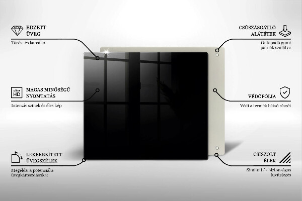 Glas Ceranfeldabdeckung Schwarze Farbe