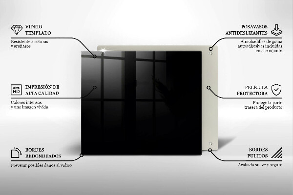 Glas Ceranfeldabdeckung Schwarze Farbe