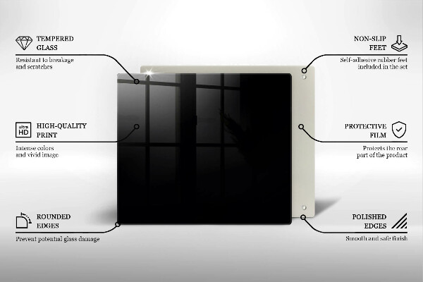 Glas Ceranfeldabdeckung Schwarze Farbe