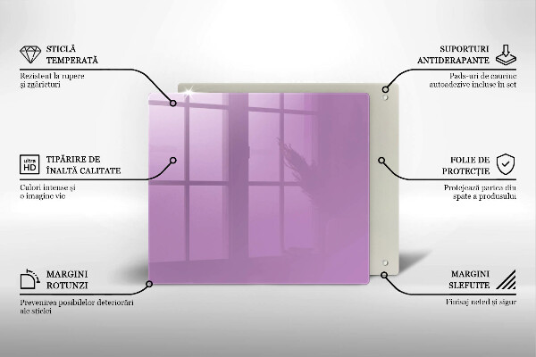 Glas Ceranfeldabdeckung Violette Farbe