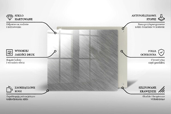 Glas Herdabdeckplatte Metallbeschaffenheitshintergrund