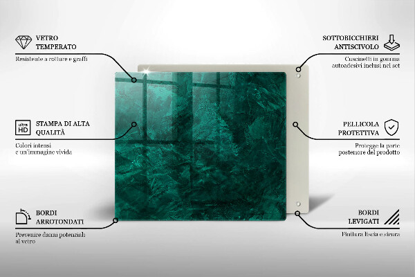 Glas Herdabdeckplatte Steinhintergrundtextur