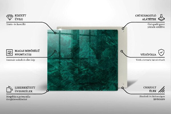 Glas Herdabdeckplatte Steinhintergrundtextur