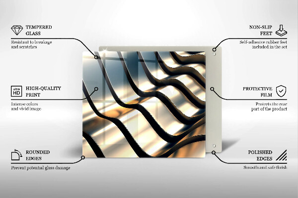 Glas Herdabdeckplatte 3D-Metallformen