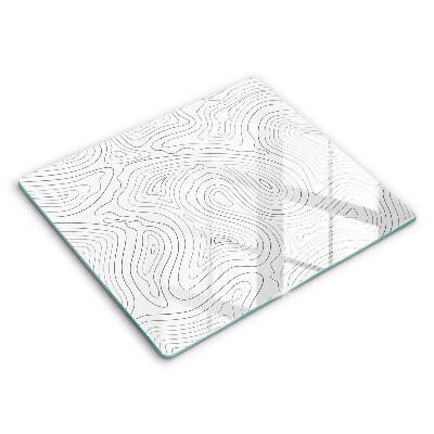 Glas Herdabdeckplatte Abstrakte Formen