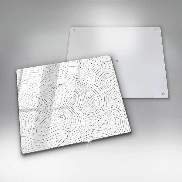 Glas Herdabdeckplatte Abstrakte Formen