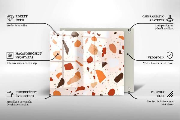 Glas Ceranfeldabdeckung Dekoratives Steinzeug