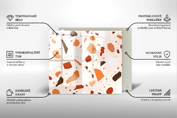 Glas Ceranfeldabdeckung Dekoratives Steinzeug
