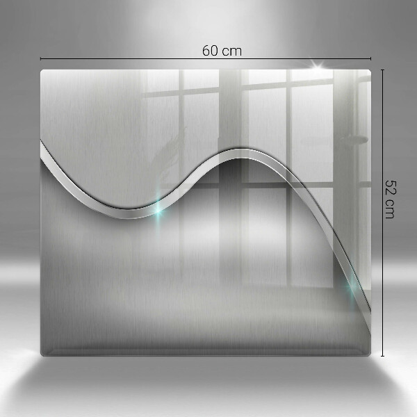 Glas Ceranfeldabdeckung Metallabstraktion