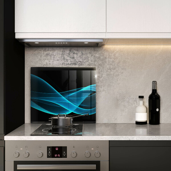 Glas Ceranfeldabdeckung Blaue Abstraktion