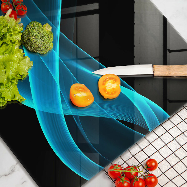 Glas Ceranfeldabdeckung Blaue Abstraktion