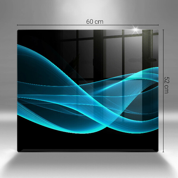 Glas Ceranfeldabdeckung Blaue Abstraktion