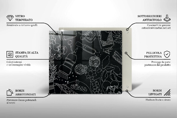 Glas Herdabdeckplatte Küchenzubehör