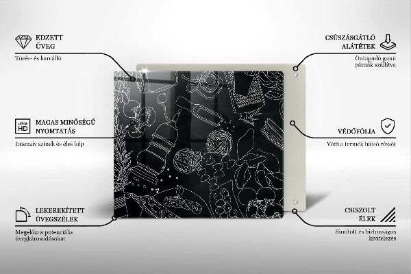 Glas Herdabdeckplatte Küchenzubehör