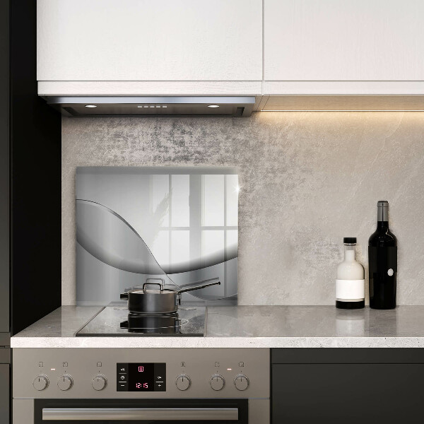 Glas Herdabdeckplatte Abstraktes Liniendesign