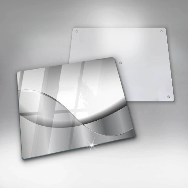 Glas Herdabdeckplatte Abstraktes Liniendesign